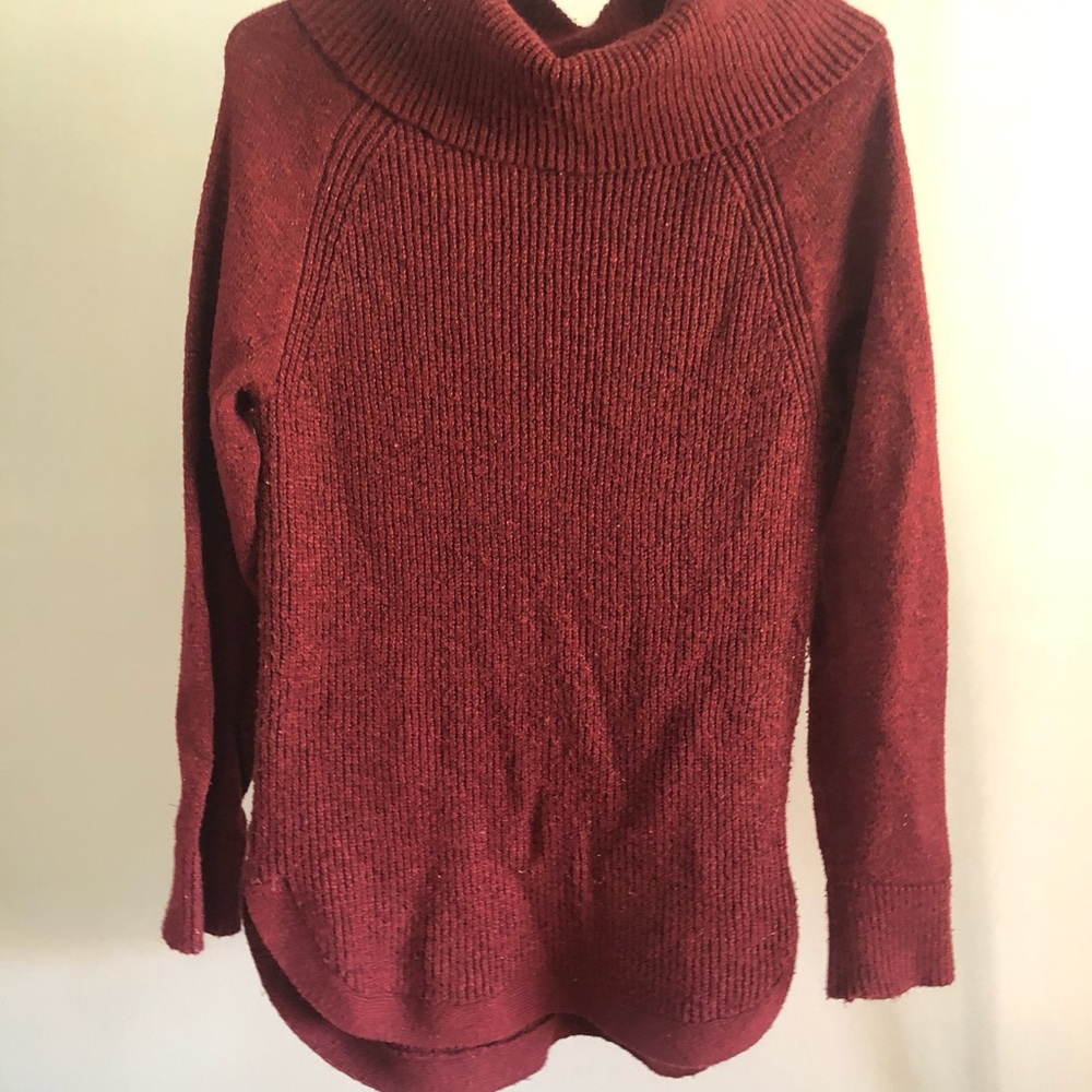 Red sweater dress